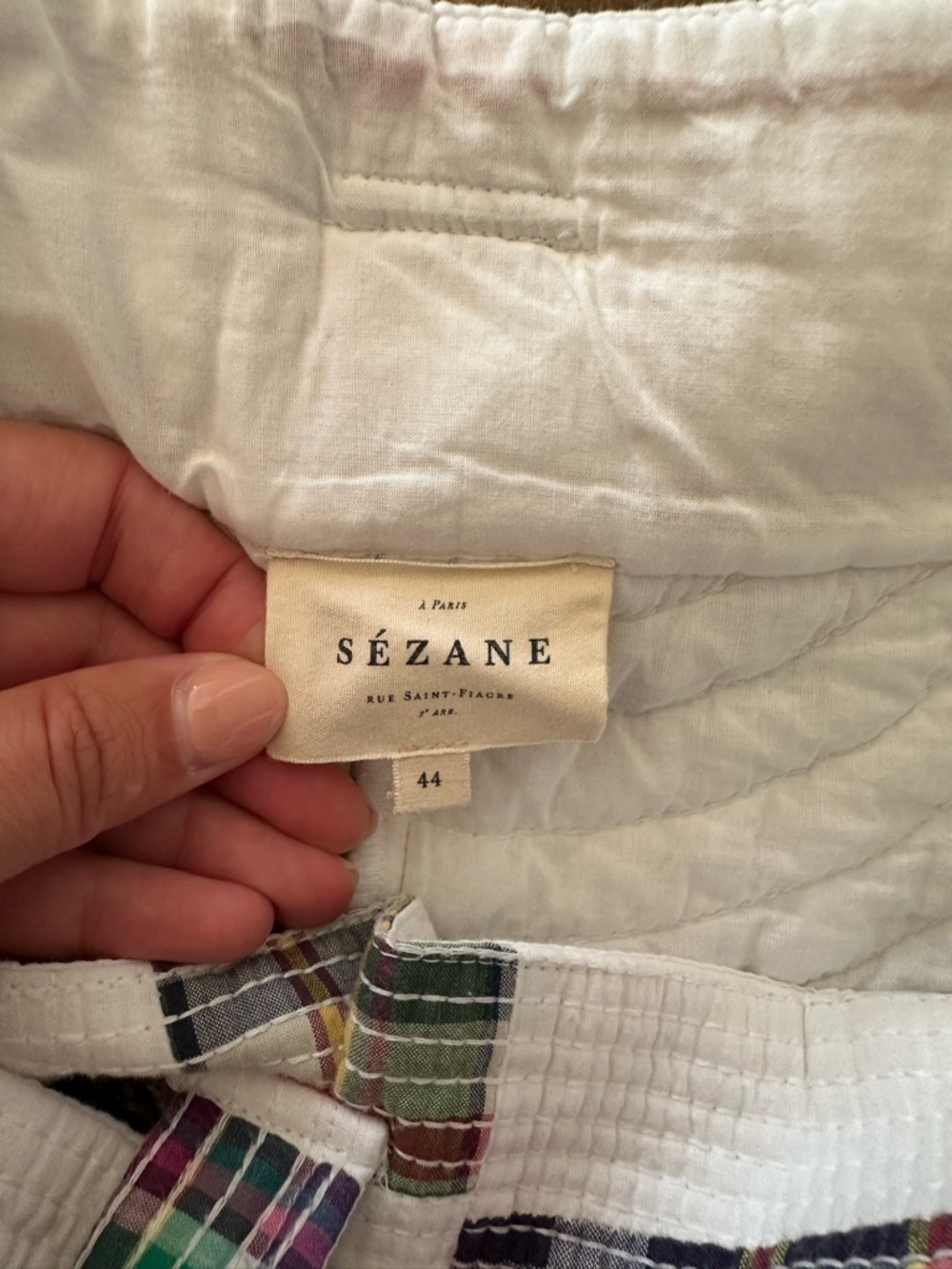 Sezane Patchwork Island Shorts FR 44 US 12 - Picture 10 of 11
